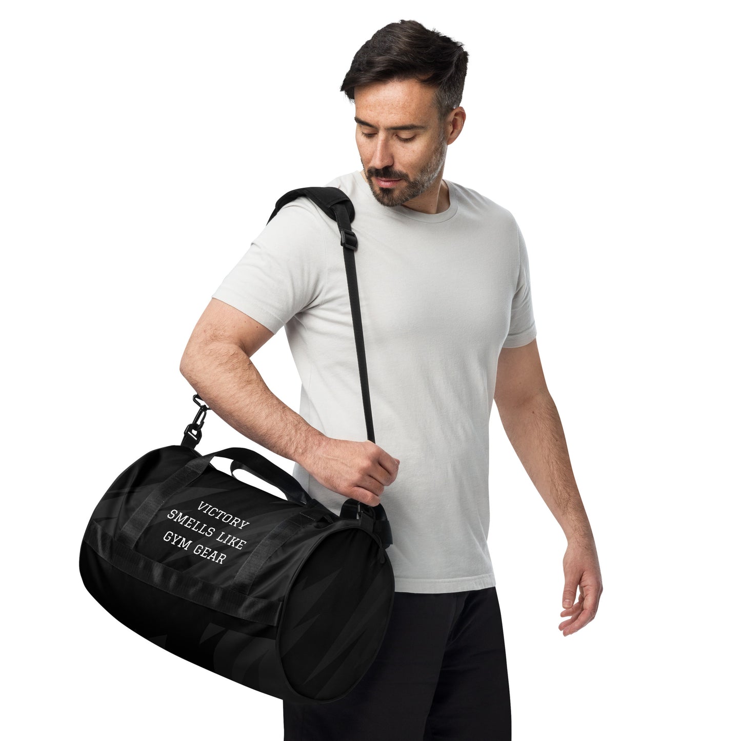 Victory Smells Like Gym Gear - Funny Men's Duffle Gym Bag