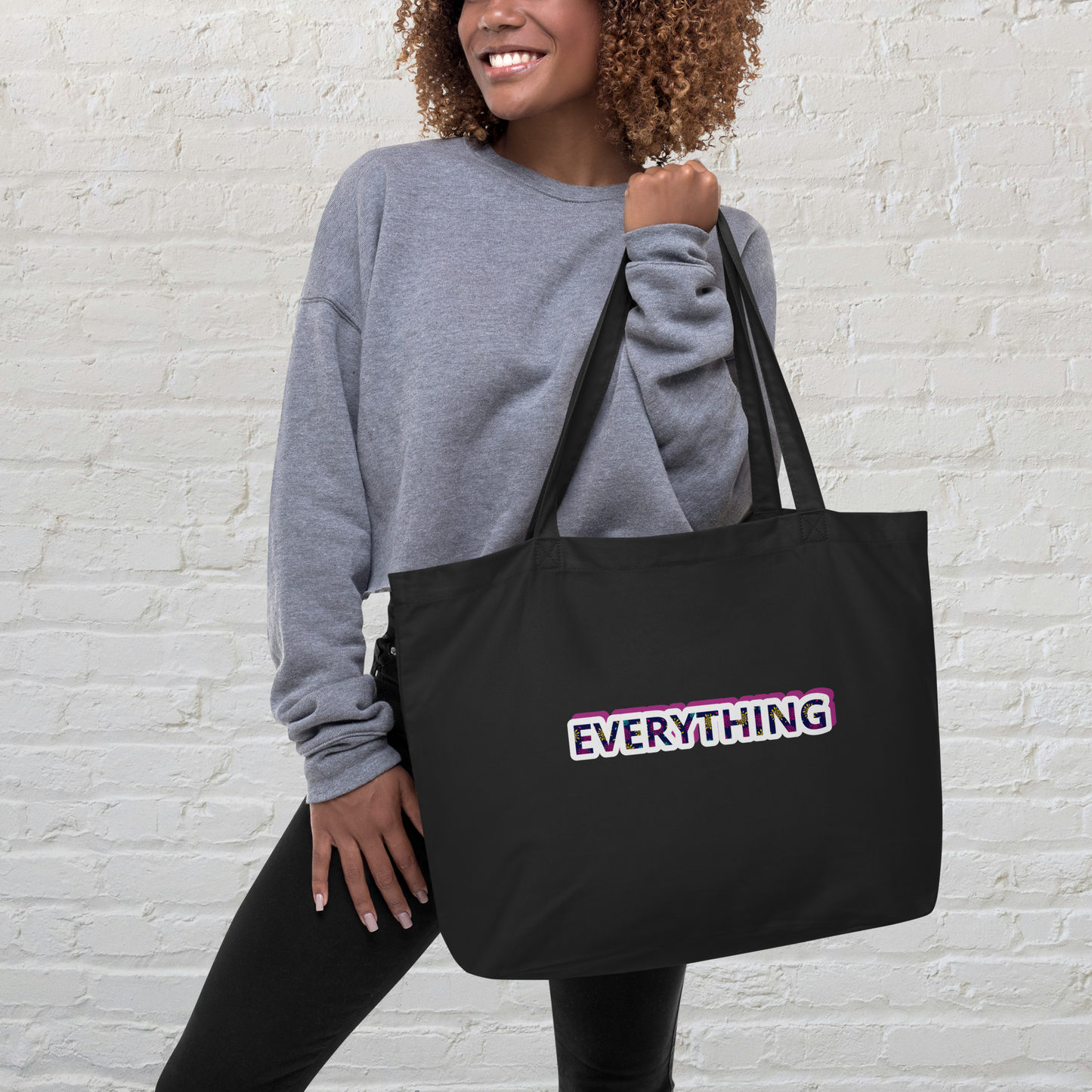 Everything - Funny Large Organic Tote Bag