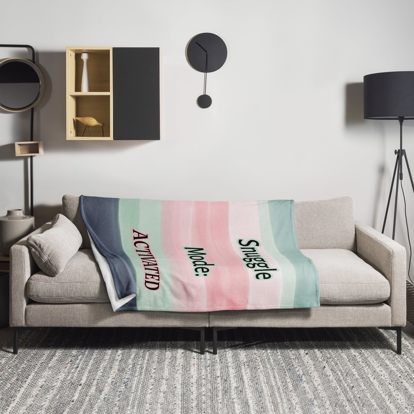 Snuggle Mode: Activated - Funny Throw Blanket