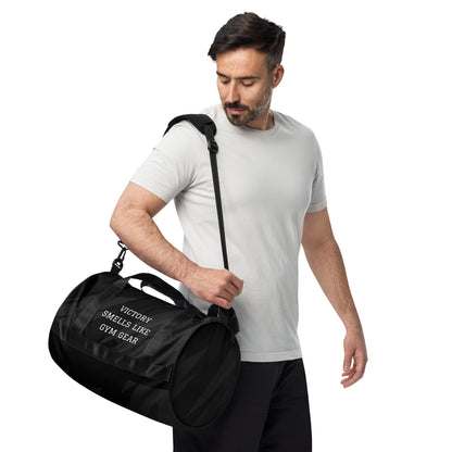 Victory Smells Like Gym Gear - Funny Men's Duffle Gym Bag